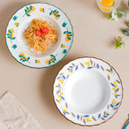 Laurel Blue and Poppy Yellow Pasta Plate Nestasia