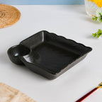 Ebony Black Chip and Dip Plate Nestasia