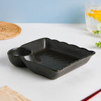 Ebony Black Chip and Dip Plate Nestasia