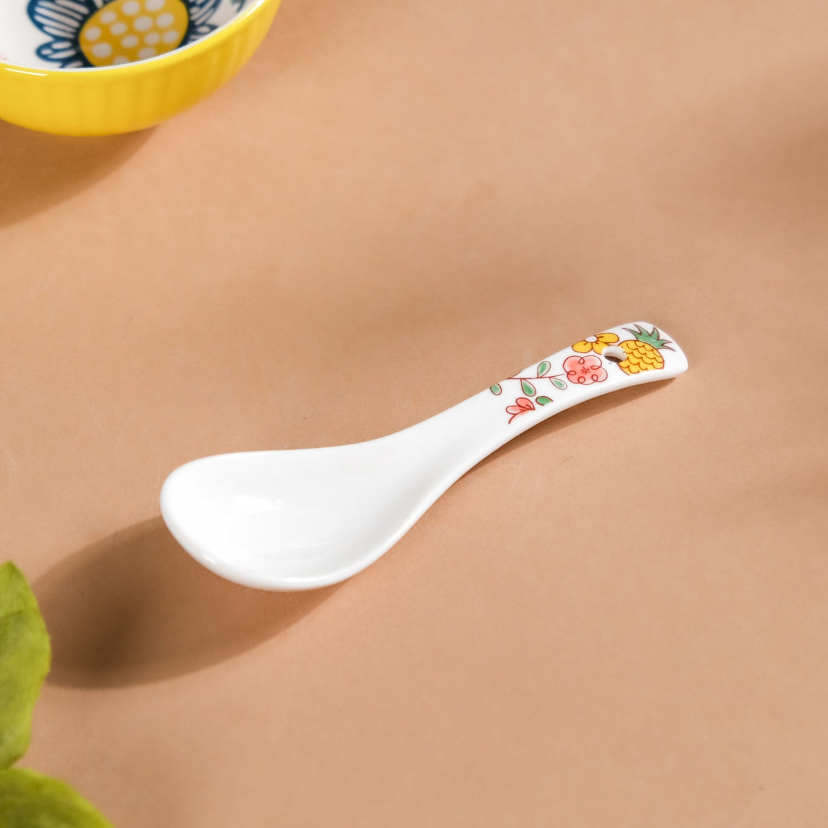 Spring Floral Ceramic Soup Spoon Nestasia
