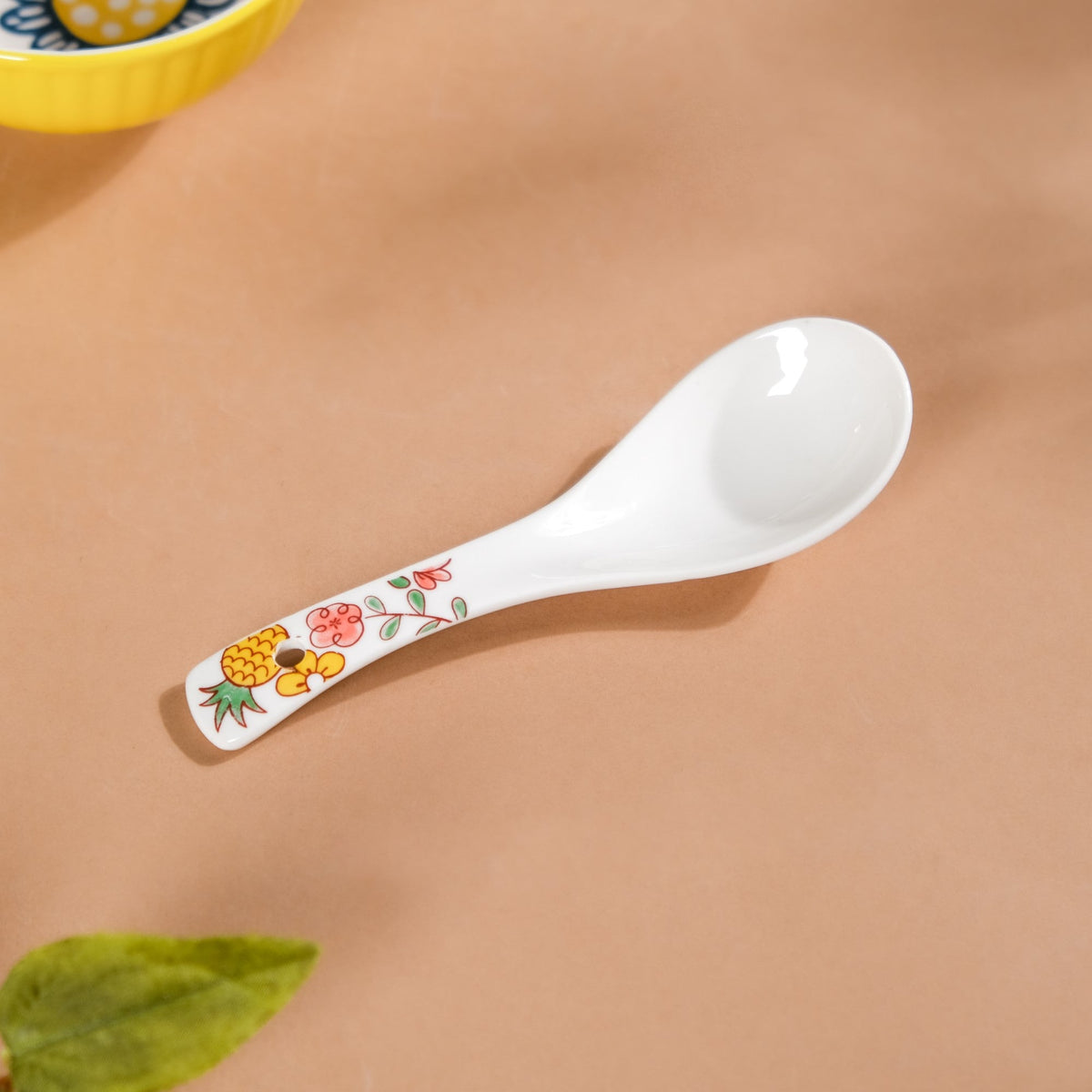 Spring Floral Ceramic Soup Spoon Nestasia