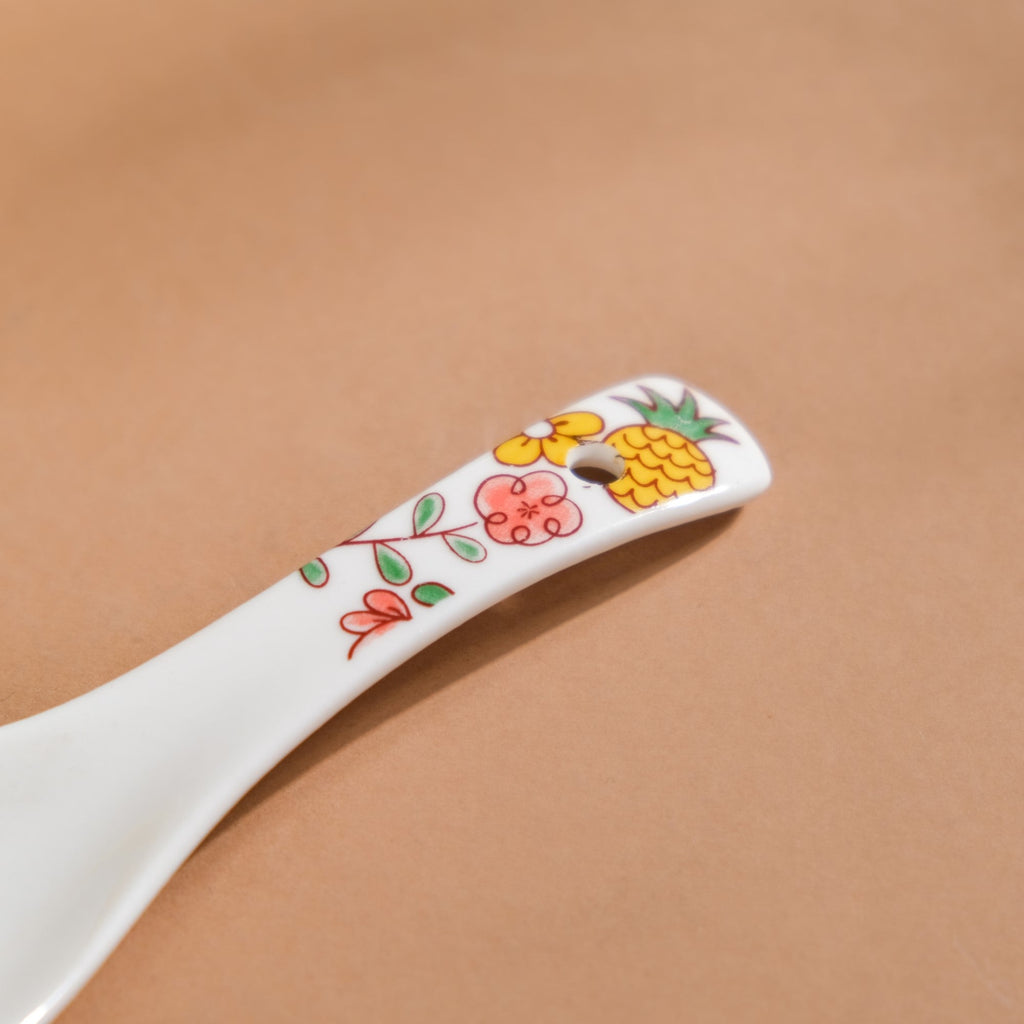 Spring Floral Ceramic Soup Spoon Nestasia