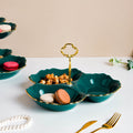 Dessert O' Clock Emerald Golden Platter Nestasia