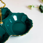 Dessert O' Clock Emerald Golden Platter Nestasia