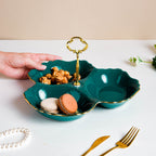 Dessert O' Clock Emerald Golden Platter Nestasia