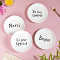 French Plates Set of 4 Nestasia