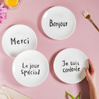 French Plates Set of 4 Nestasia