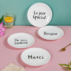 French Plates Set of 4 Nestasia