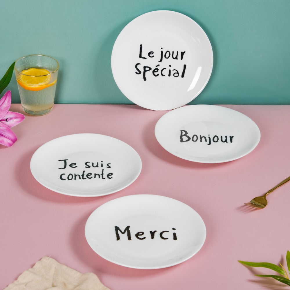 French Plates Set of 4 Nestasia