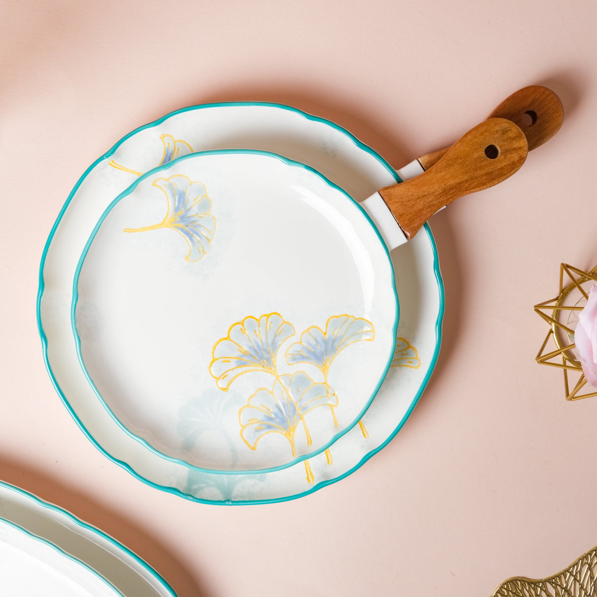 Floral Circular Bbq Plate Small Nestasia