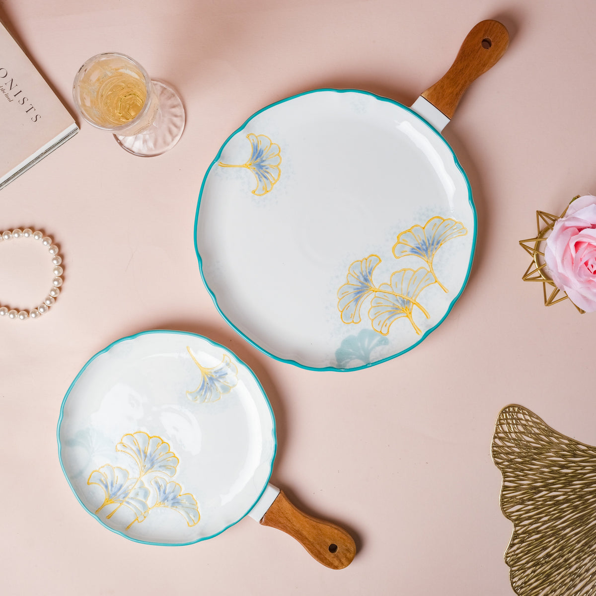 Floral Circular Bbq Plate Small Nestasia
