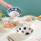 Meraki Ribbed Ramen Bowl 1 L Nestasia