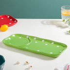 Dots Soup Plate Green Nestasia