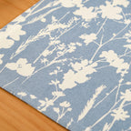 Slate Blue Pure Cotton Placemat Set Of 4 Nestasia