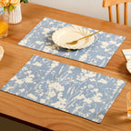 Slate Blue Pure Cotton Placemat Set Of 4 Nestasia
