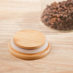 Transparent Glass Airtight Jar With Lid Small 550 ML Nestasia