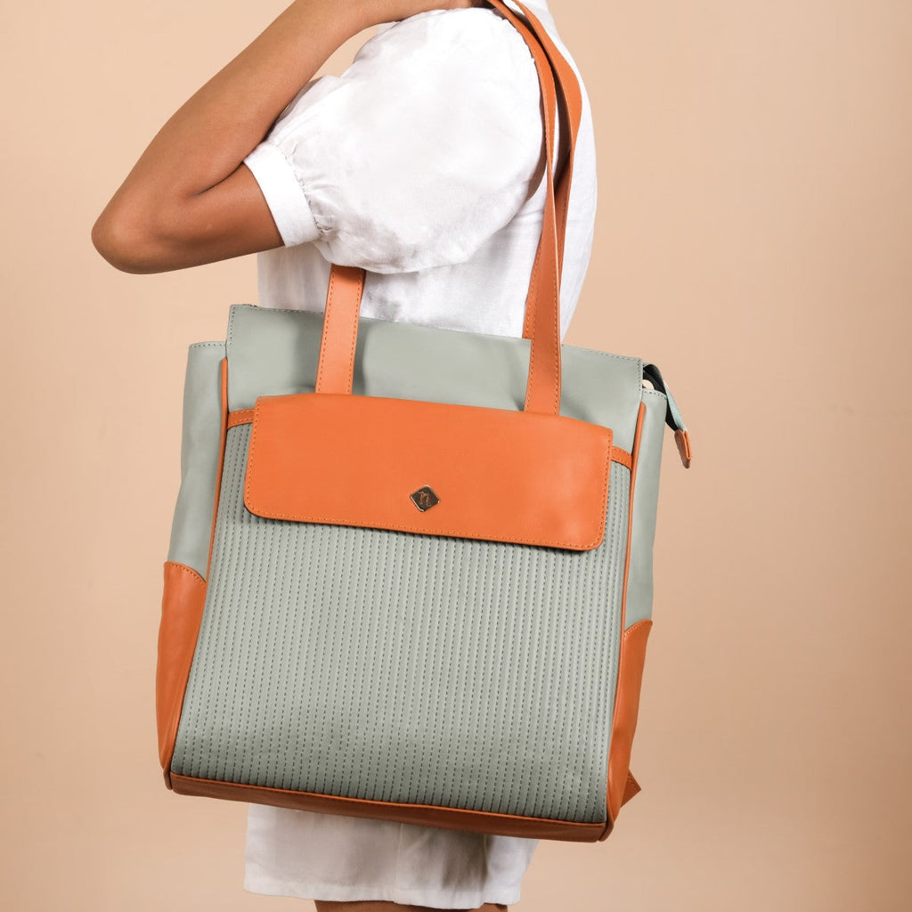 2-In-1 Convertible Tote Bag And Backpack Nestasia