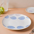 House of Eden Patterned Leaf Dinner Plate 11 Inch Nestasia