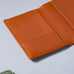 Scooter Embroidered Passport Cover Brown Nestasia