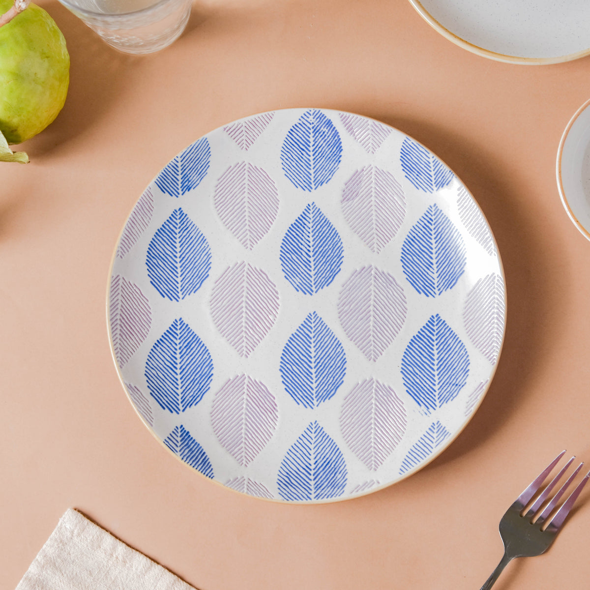 House of Eden Appetizer Plate Blue And White 8 Inch Nestasia