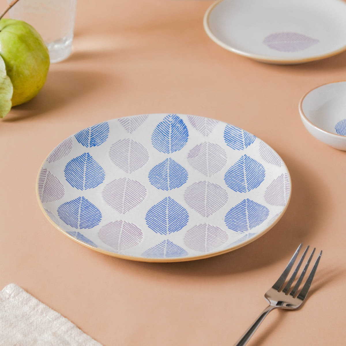 House of Eden Appetizer Plate Blue And White 8 Inch Nestasia