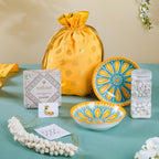 Maharashtrian Wedding Gift Hamper Set Of 8 Nestasia