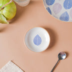 House of Eden Blue Leaf Dessert Plate 50ml Nestasia