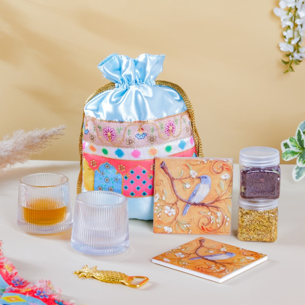 Punjabi Wedding Gift Hamper Set Of 7 Nestasia