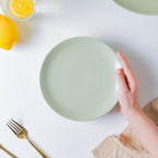 Pixie Glaze Snack Plate Green 8 Inch Nestasia