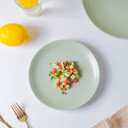 Pixie Glaze Snack Plate Green 8 Inch Nestasia