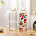 Everyday Transparent Glass Bottle Set Of 2 980ml Nestasia