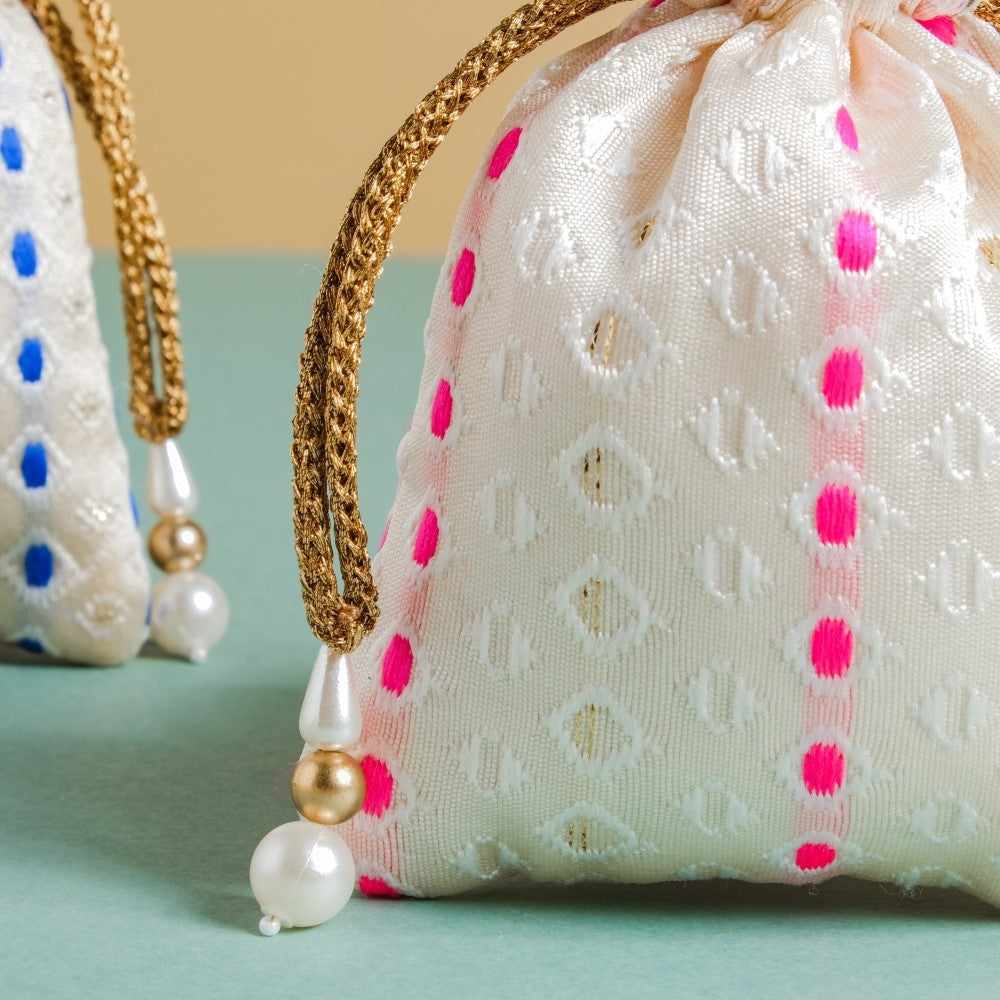 Aakriti Zari Festive Shagun Potli Bag Set Of 2 Nestasia