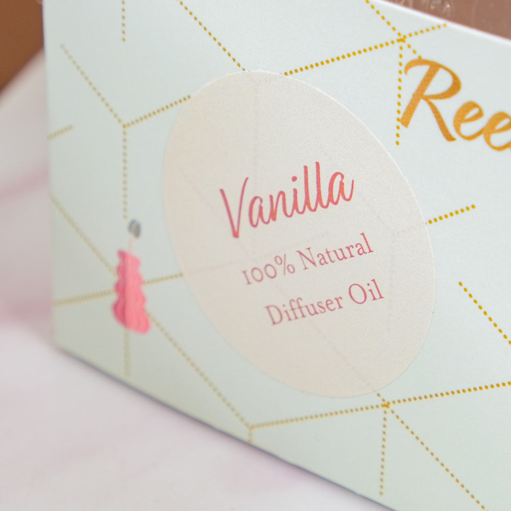 Sweet Vanilla Bouquet Reed Diffuser Gift Set Of 3 Nestasia