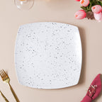 Aylin White Textured Dinner Plate 10.5 Inch Nestasia
