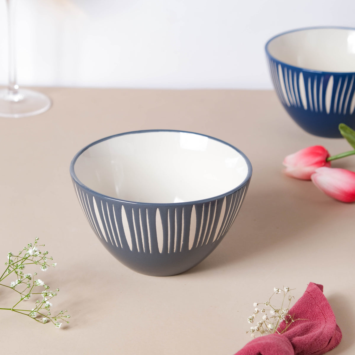 Celeste Pewter Grey Bowl 550ml Nestasia