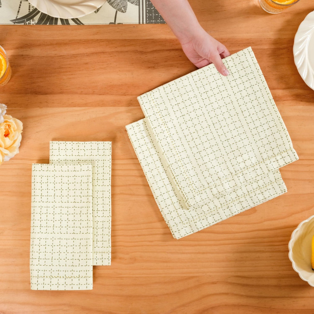 Pure Cotton Table Napkin Set Of 4 Nestasia