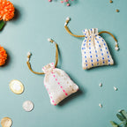 Aakriti Zari Festive Shagun Potli Bag Set Of 2 Nestasia