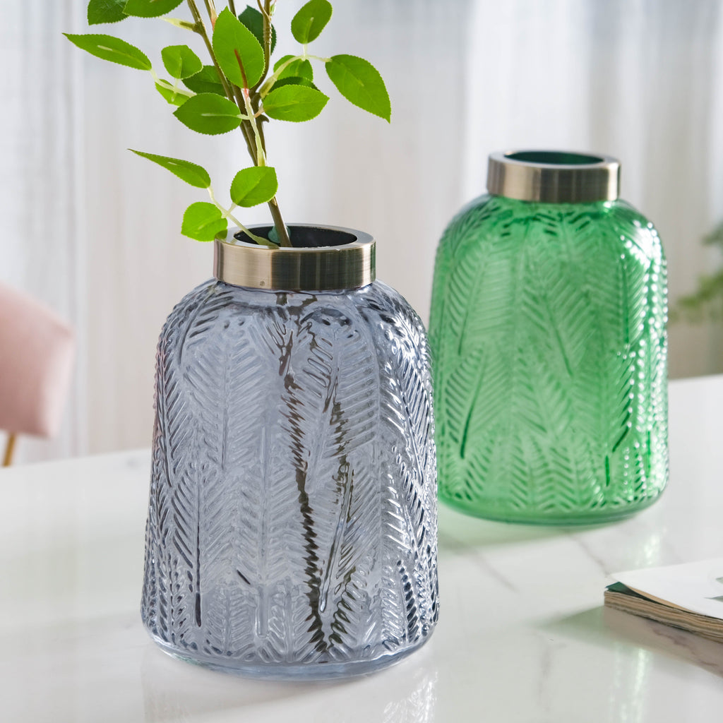 Large Bottle Glass Vase Nestasia
