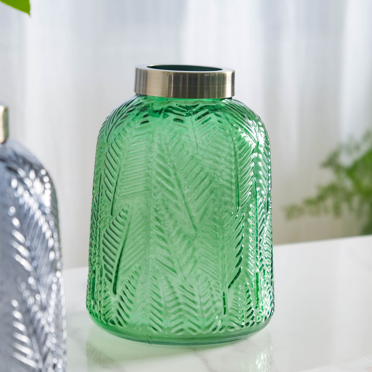 Large Bottle Glass Vase Nestasia