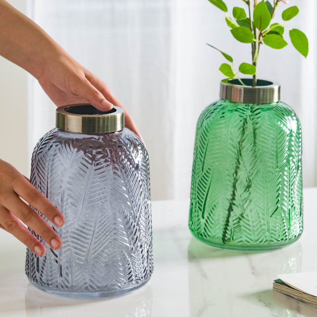 Large Bottle Glass Vase Nestasia