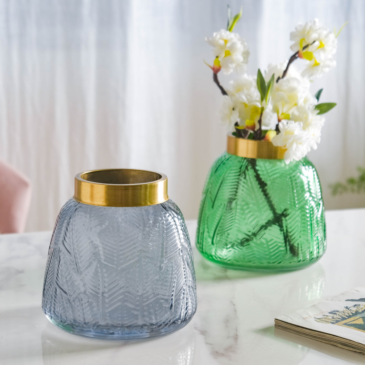 Small Bottle Glass Vase Nestasia
