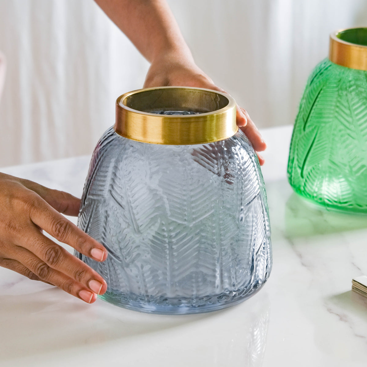 Small Bottle Glass Vase Nestasia