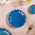 Ocean Ceramic Snack Plate Blue 6 Inch Nestasia
