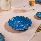 Ocean Ceramic Snack Plate Blue 6 Inch Nestasia