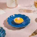 Ocean Ceramic Snack Plate Blue 6 Inch Nestasia