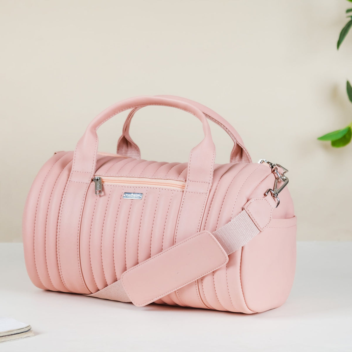 Travel Duffel Bag Pink Small 14x7 Inch Nestasia