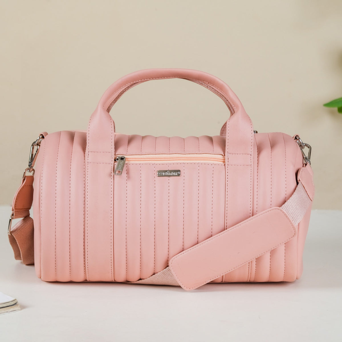 Travel Duffel Bag Pink Small 14x7 Inch Nestasia