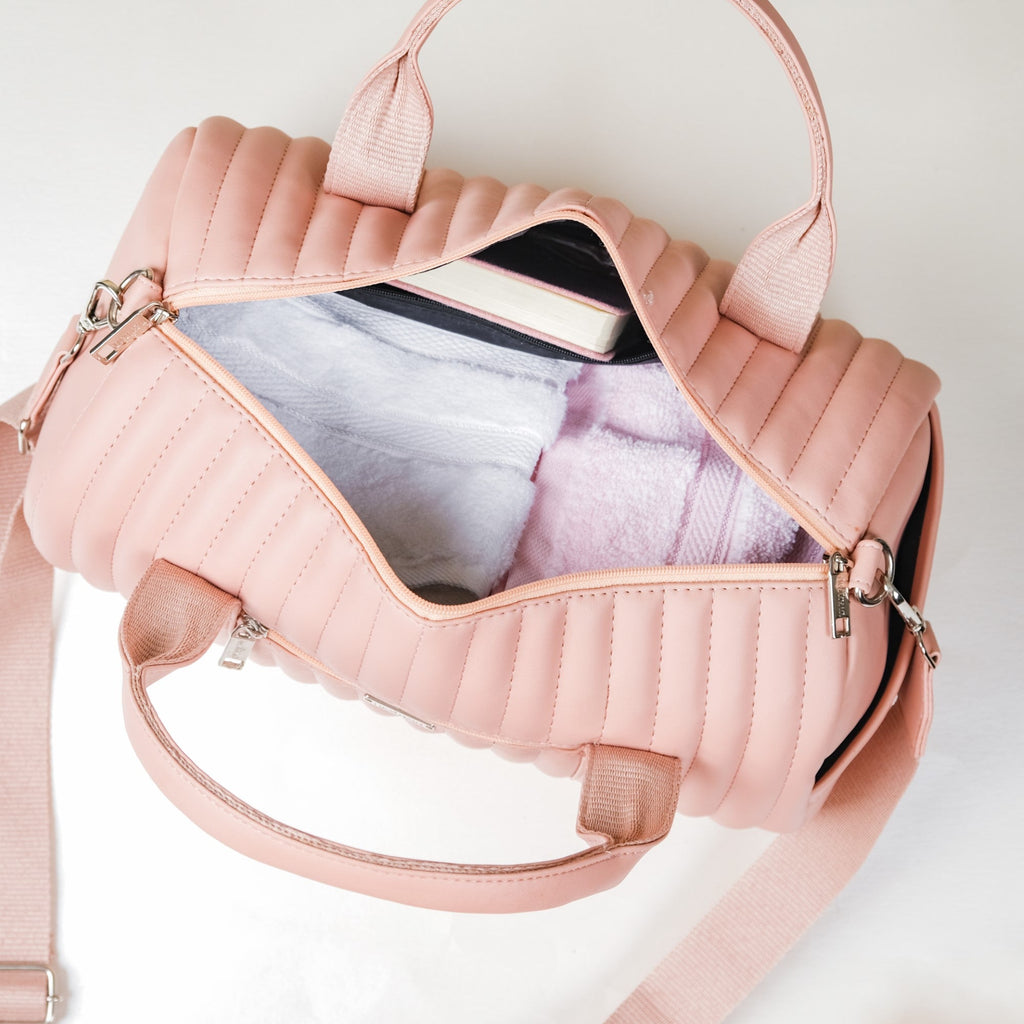 Travel Duffel Bag Pink Small 14x7 Inch Nestasia