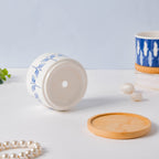 Leafy Landscape Ceramic Planter Set With Coaster Set Of 8 Nestasia