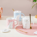 Bear Mug With Lid And Spoon Nestasia